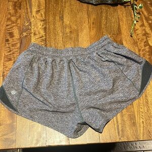 Grey lululemon hotty hot shorts